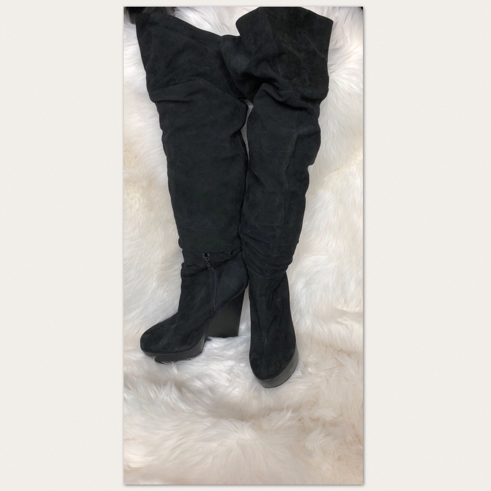 Aldo Suede Knee High Boots Black Size 11 US 41 EU